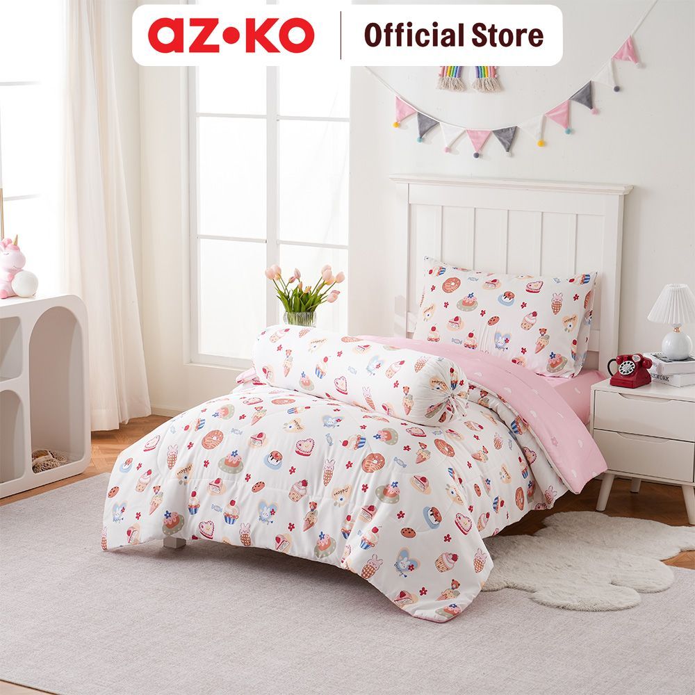 AZKO Sleeplite 120X200 cm Set 3 Pcs Seprai Single Anak Microfiber Cake Sprei Seprei Sprai Sepray Bed