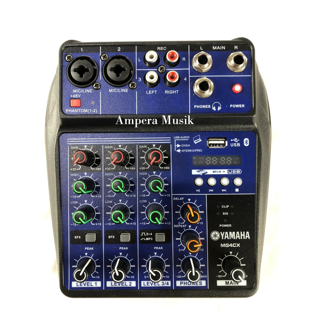 MIXER AUDIO YAMAHA MG4CX MIXER 4 CHANNEL BLUETOOTH USB MP3 MG 4 CX