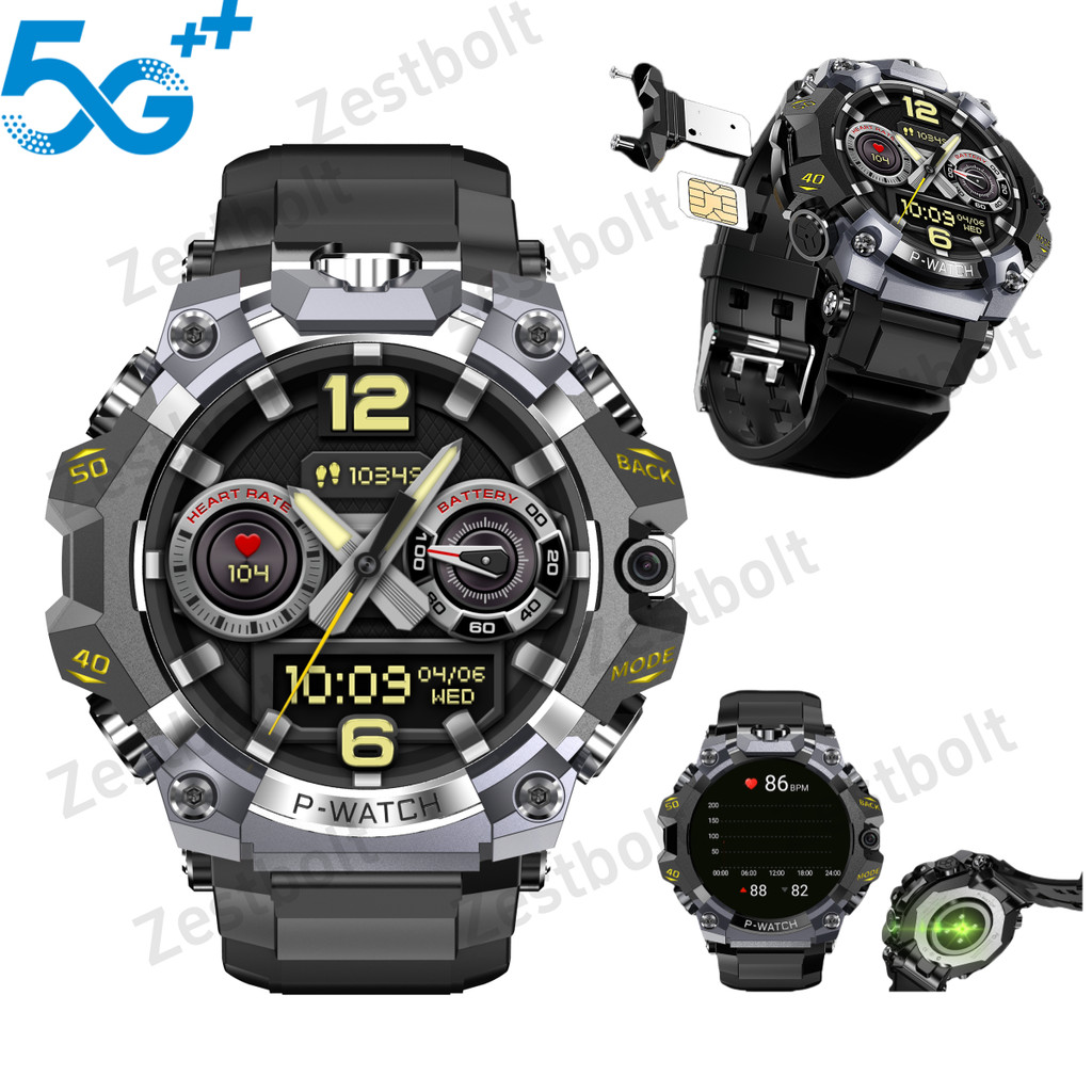 Upgrade Android 10.0 Smart Watch 4G Cellular Version Smartwatch With HD Dual Camera IP68 Watchproof 