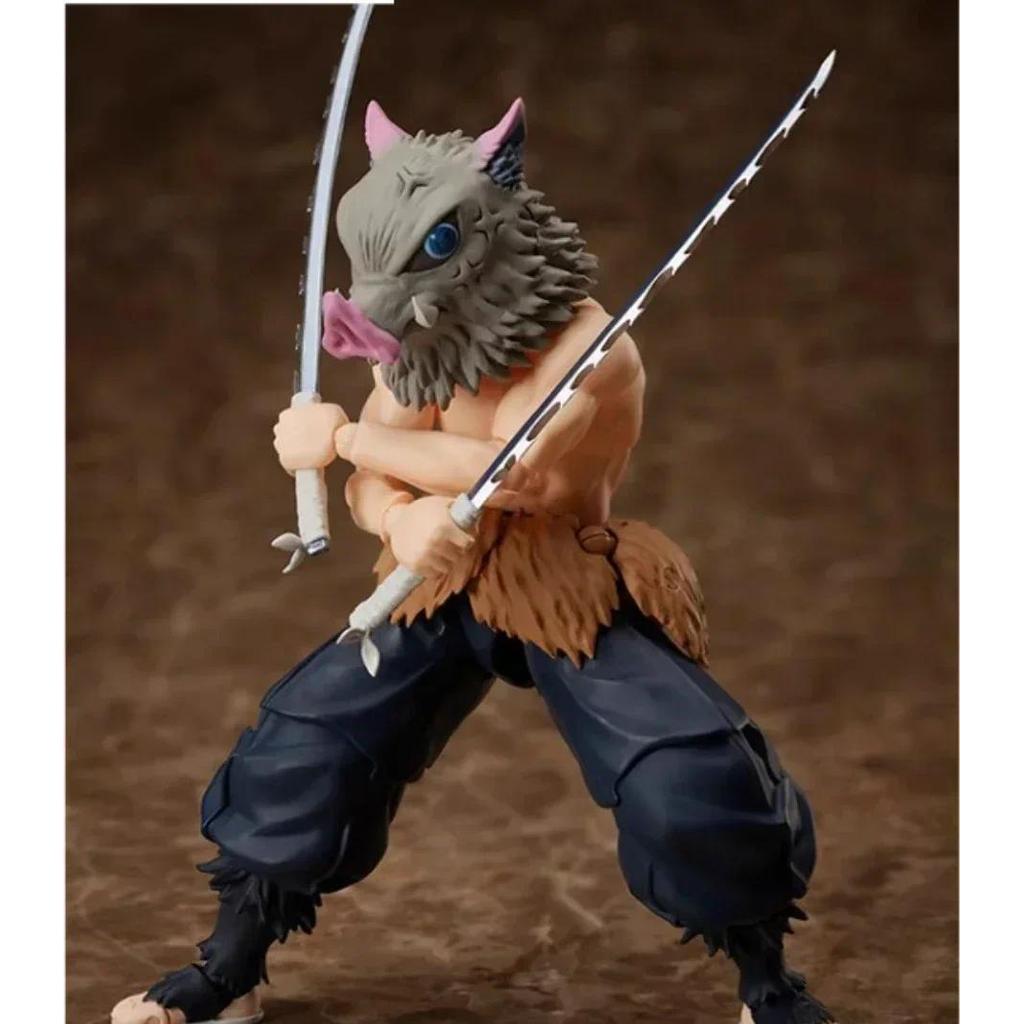 100% Original Aniplex BUZZmod Inosuke Hashibira Kimetsu No Yaiba Demon Slayer Action Figures Model T