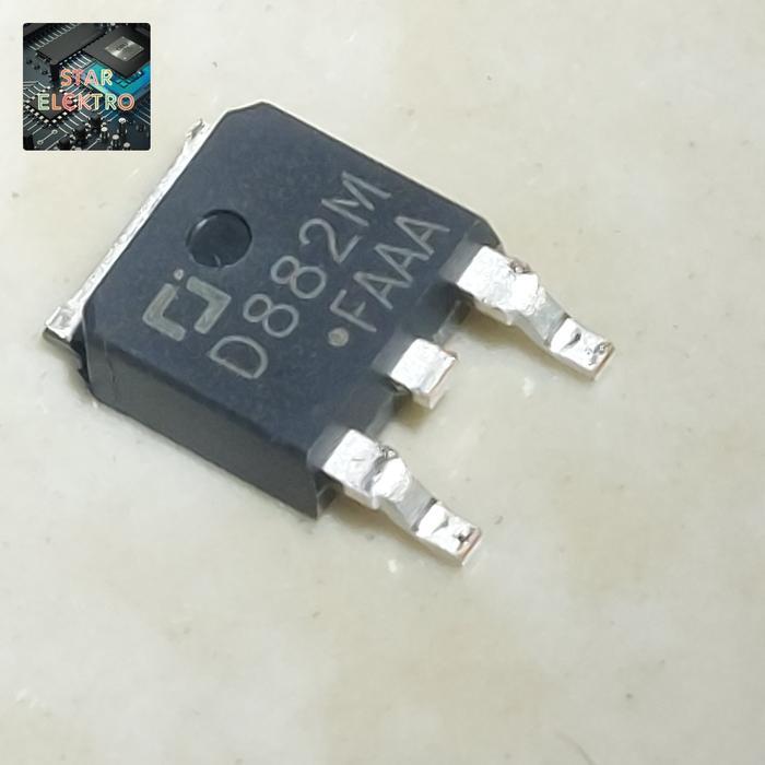 D882M To-252 SMD D882 2SD882M 2SD 882M 882 DPak Transistor BJT NPN 3A 30V Bipolar - 3 pcs TERBAIK...