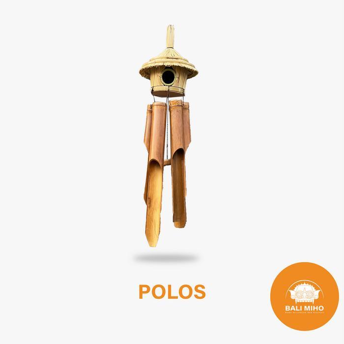 LONCENG BAMBU/LONCENG ANGIN BAMBU/GANTUNGAN BAMBU/JERAMI/BALI/KLONTONG - polos
