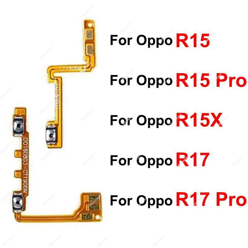 For OPPO R15 Pro R15X R17 Pro On OFF Power Voulme Flex Cable Side Buttons Keys Swit Flex Cable Parts