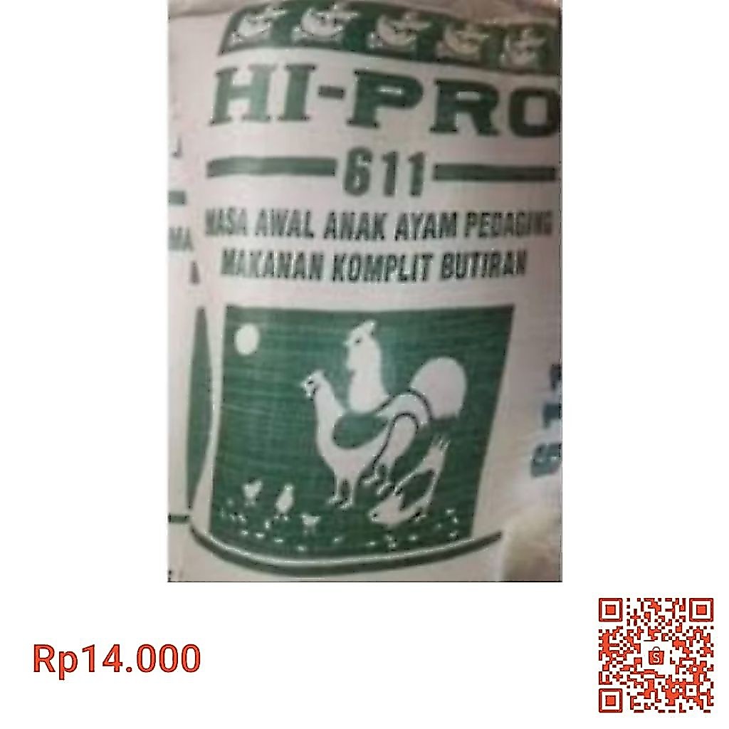 hi pro vite cp  bravo pakan ayam raspedaging broiler  611 ayam baru lahir kemasan repack 1kg