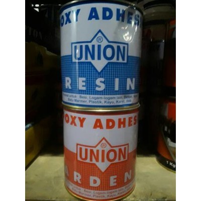 [SOLUSI] Lem epoxy UNION. lem besi campur. 1 kg