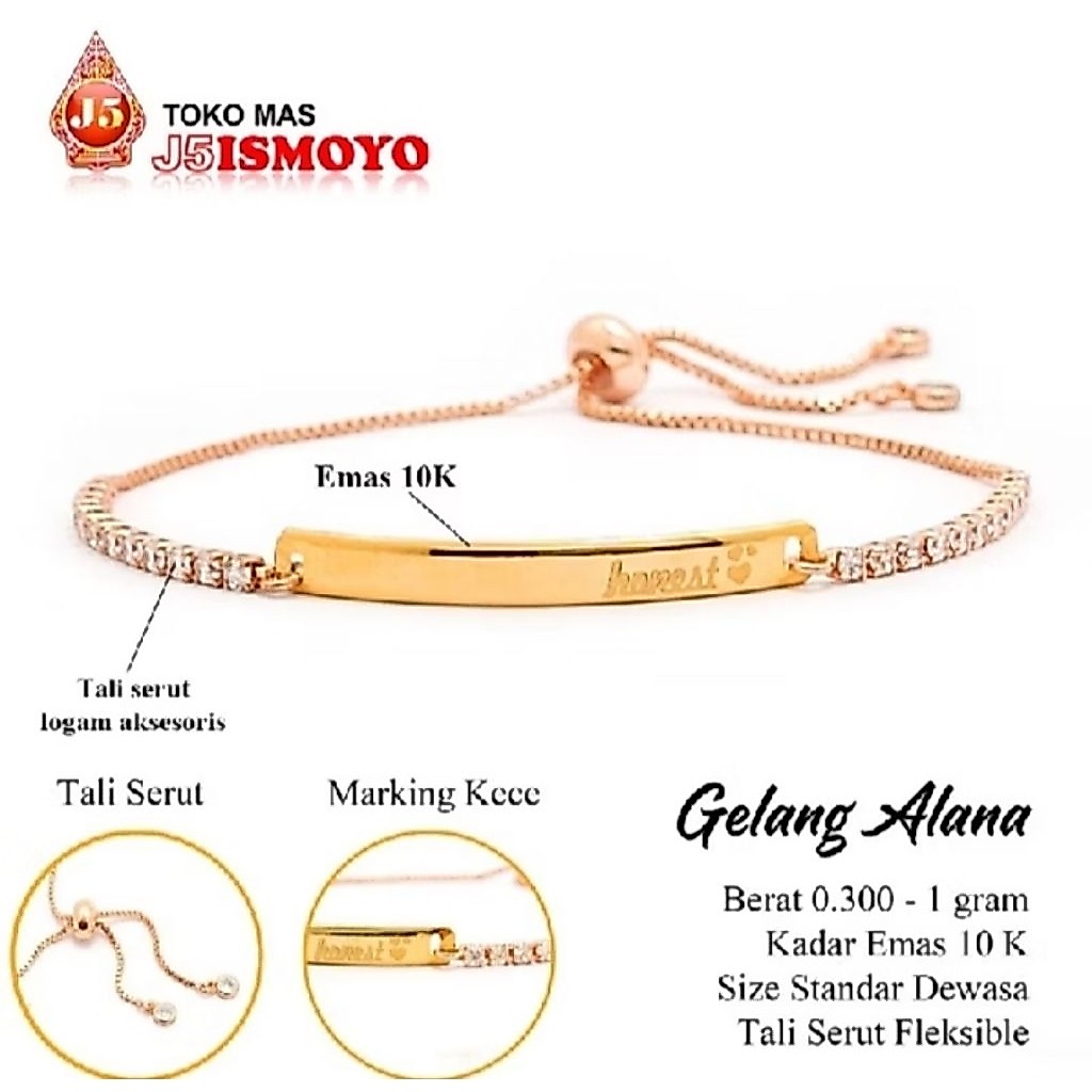 Gelang tali Serut Kombinasi Alana NPTU J5ismoyo