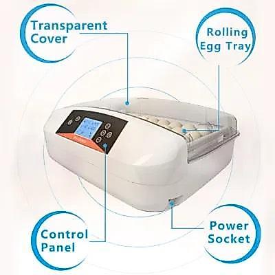 32 EGG INCUBATOR MESIN PENETAS TELUR HHD ROLLER