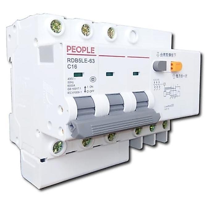 TERBARU - RCCB / ELCB / RCBO PEOPEL 3POLE 16A
