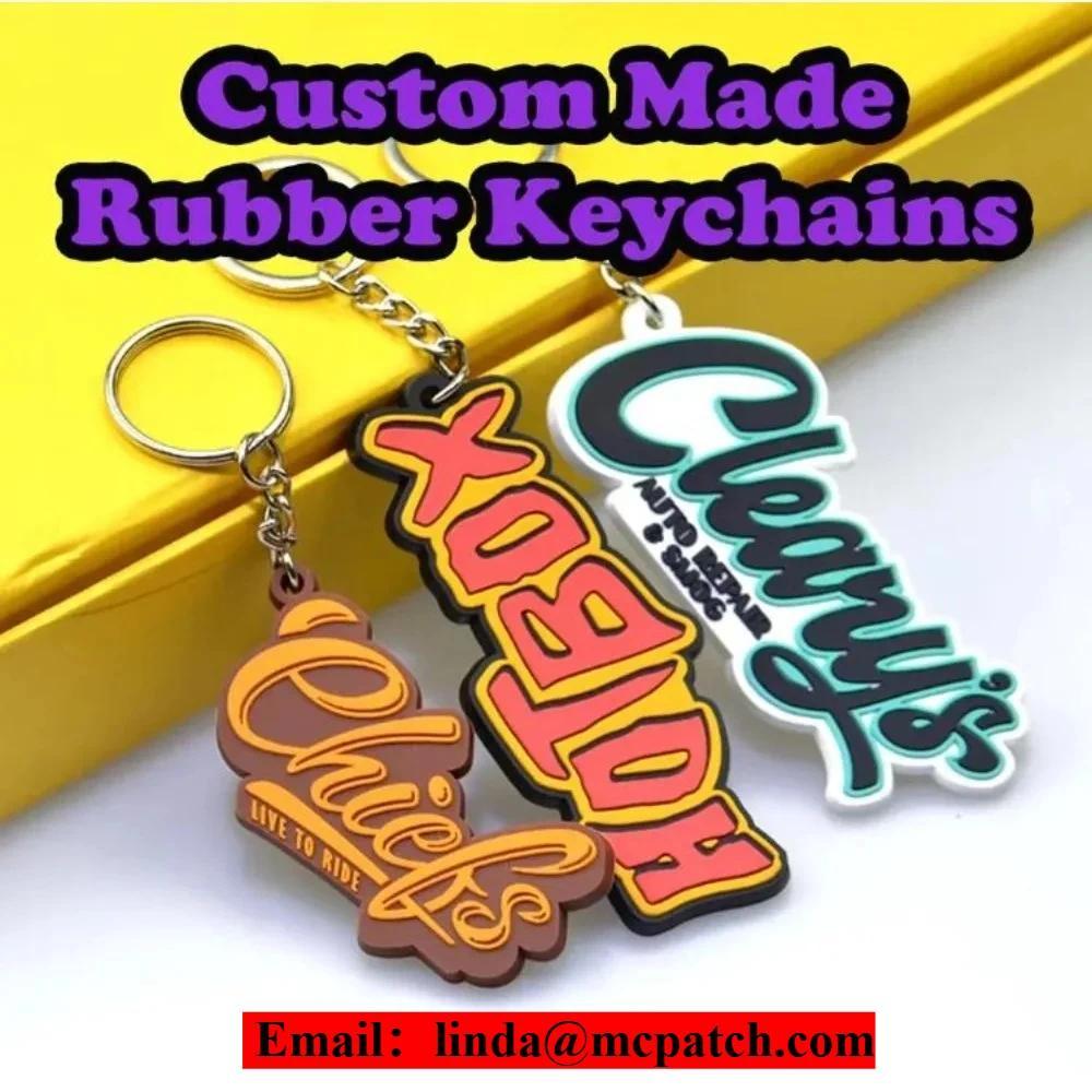 Wholesale Custom PVC Keycha Soft Rubber Silicone 3D Keychain with Design custom military patches​ Pe