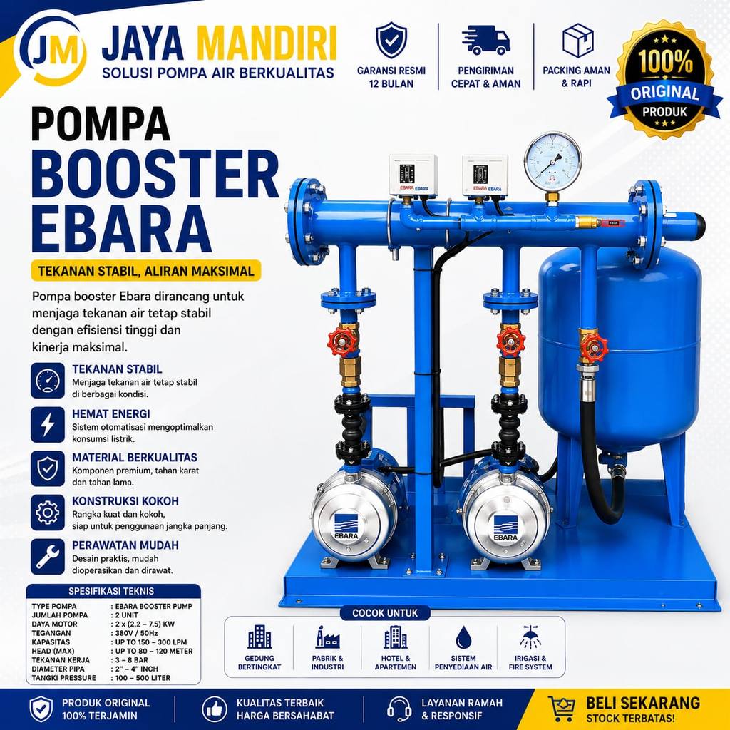 Booster pump Ebara 2 CDX 120/20/Paket Booster Pump Ebara 2 CDX 120/20