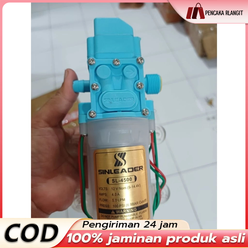 Pompa DC Dinamo Sprayer elektrik Sinleader Transparant 4949 - Otomatis Bertekanan tinggi