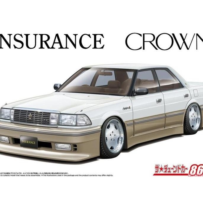Aoshima 06790 1/24 Toyota UZS131 Insurance Crown '89