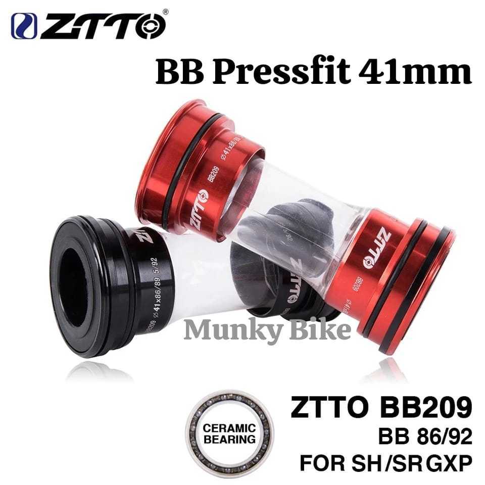 Foto Ztto BB209 BB Pressfit Bottom Bracket Ceramic Bearing 92 41mm BB92 BB90 BB86 HT2 Alloy