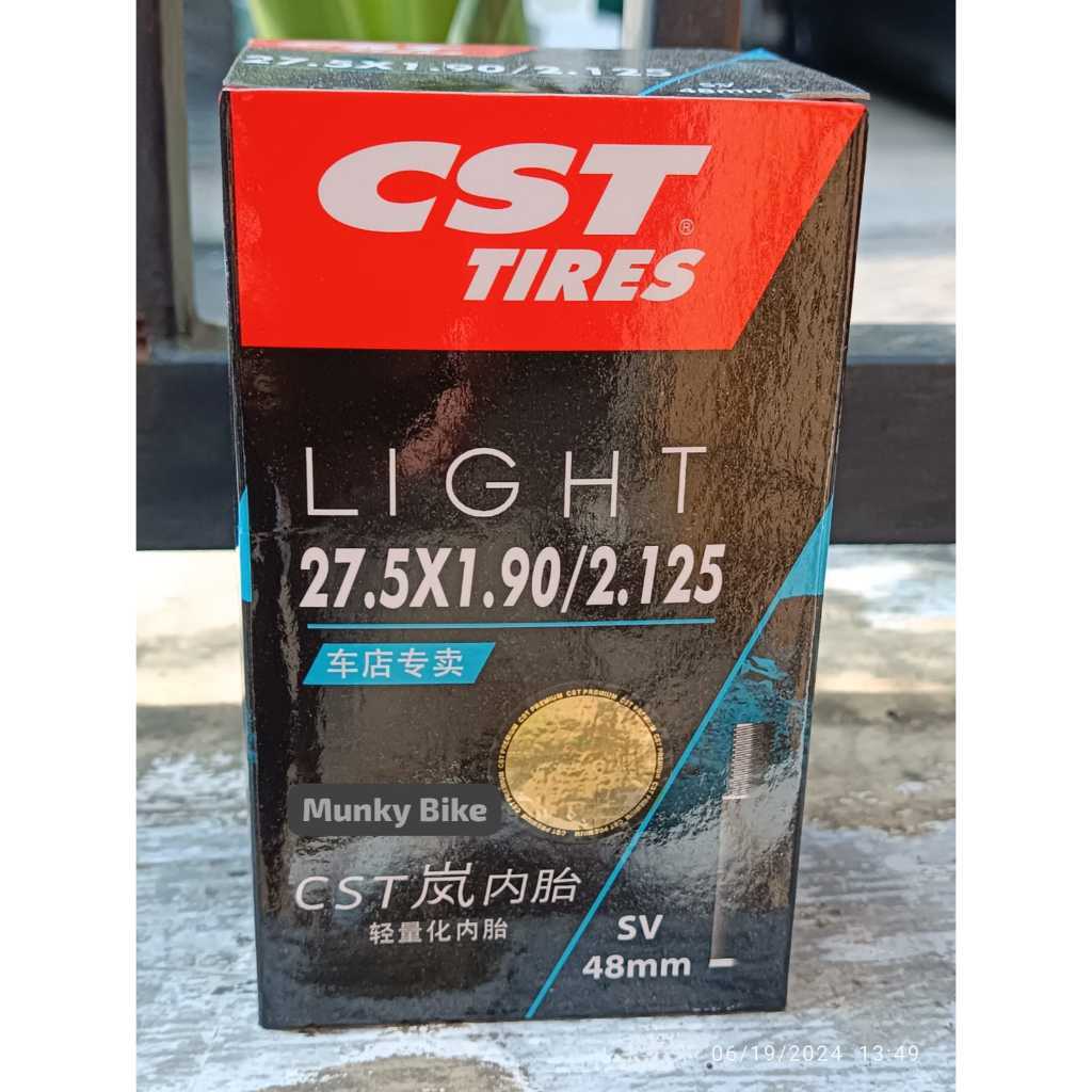 Foto Ban Dalam CST Inner Tire 27.5 x 1.90/2.125 Pentil Motor Besar Schader Premium Butyl Rubber sepeda