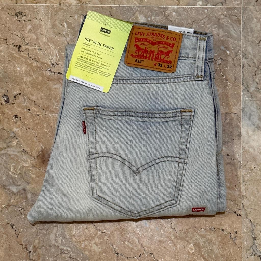 Celana Jeans Pria Levis 512 Slim Taper Stretch Original