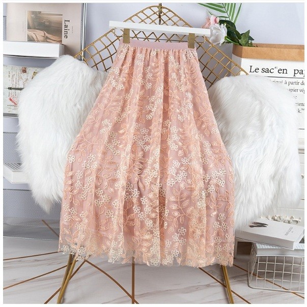 ROK TUTU FLOWERTINB Ready Rok tutu bordir cantik dewasa rok hijab