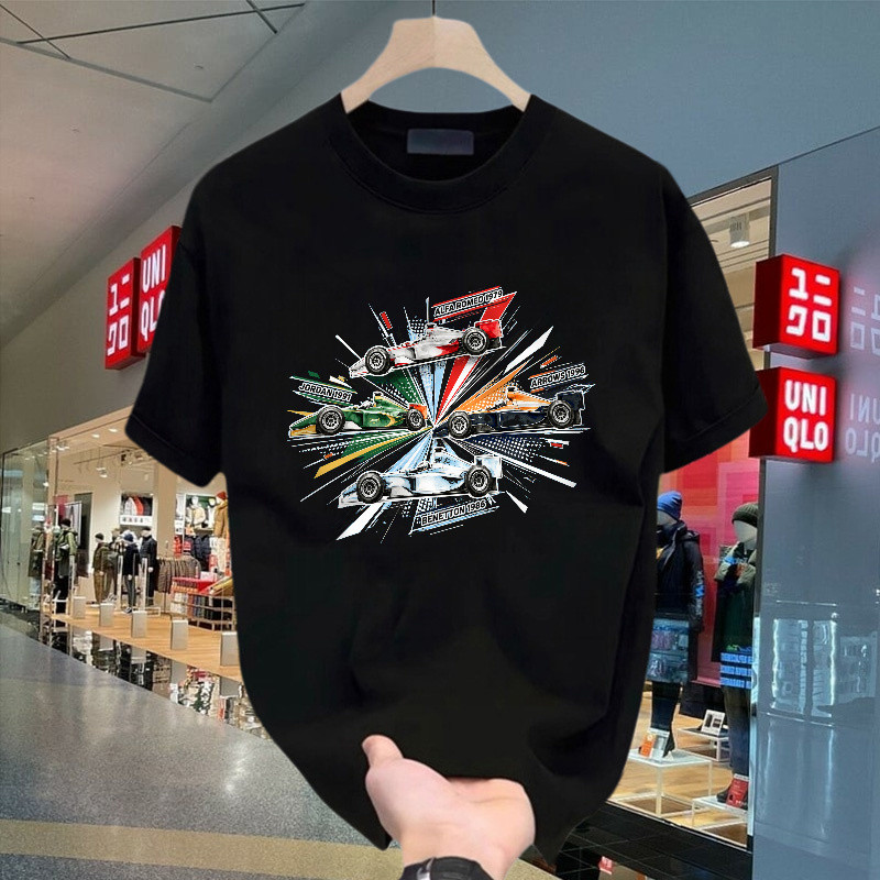 Kaos Fit T Formula Racing Shirt Mobil Balap Vintage Balap Mobil Roda Terbuka Grafis Motorsport Merch