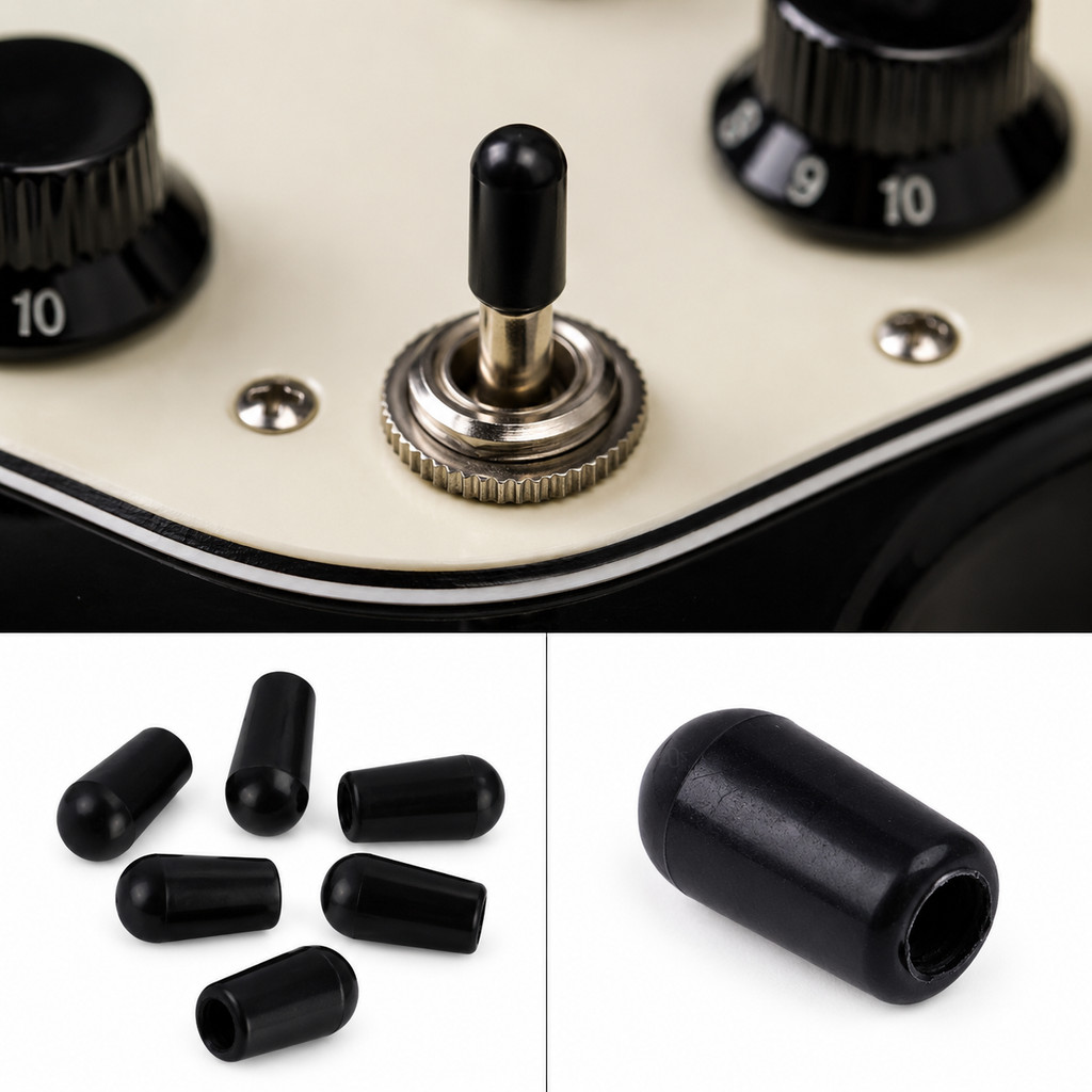 Kepala Toggle Switch Tip Cap 3,4mm Black