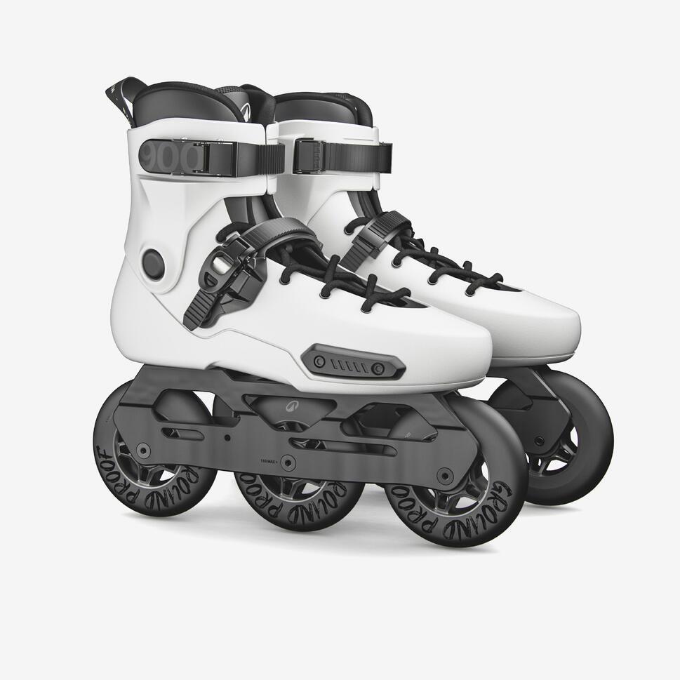 Decathlon OXELO  Sepatu Roda Dewasa Freeskate Hardboot MF S 900 - Putih - 8654643