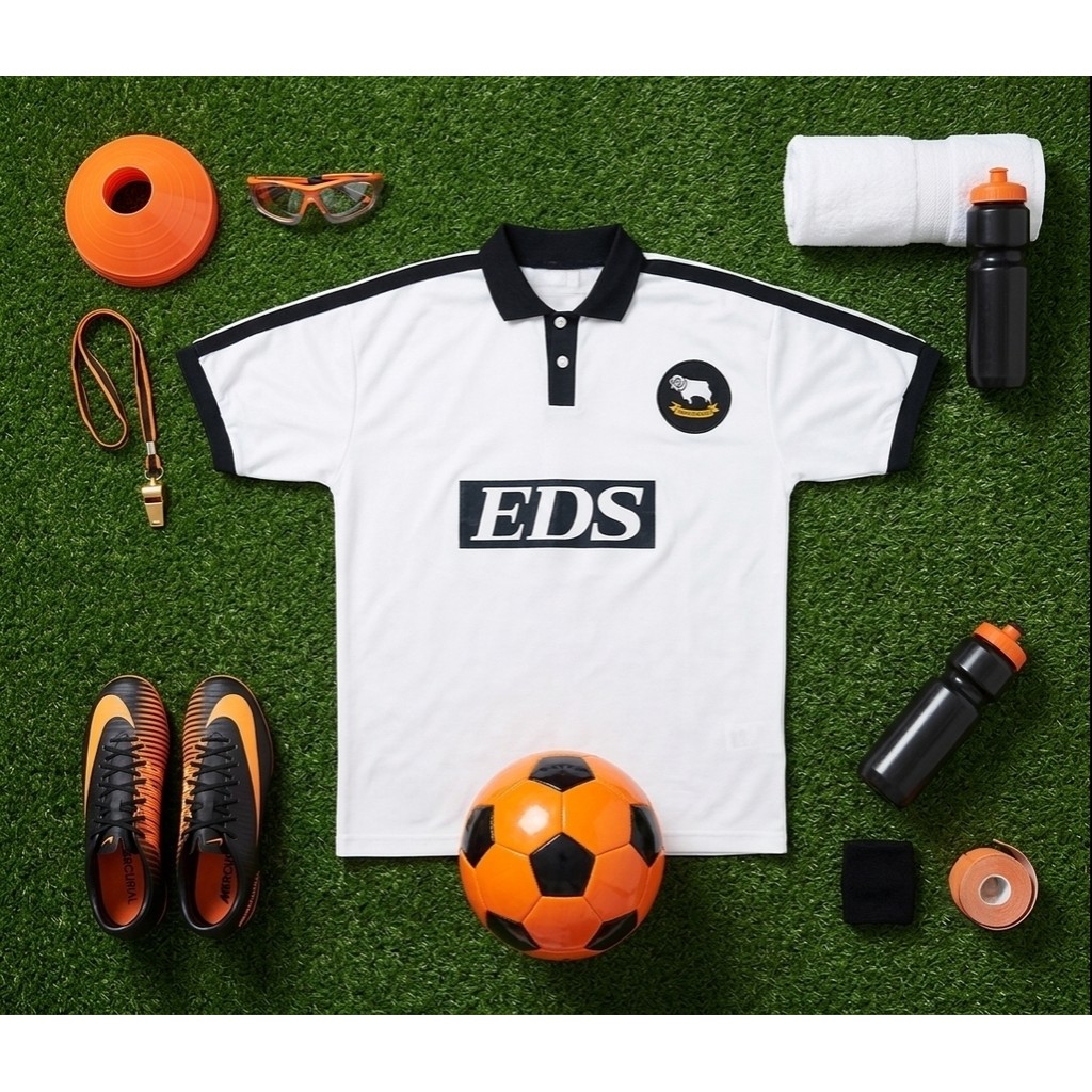 Jersey Derby County 1998 Full Printing Gratis Custom Patch dan Nameset