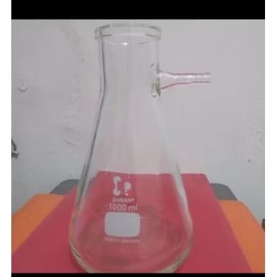 Filtering Flask 1000ml  Duran. Fitering 1 L Duran. Filtering Erlenmeyer     Berkualitas