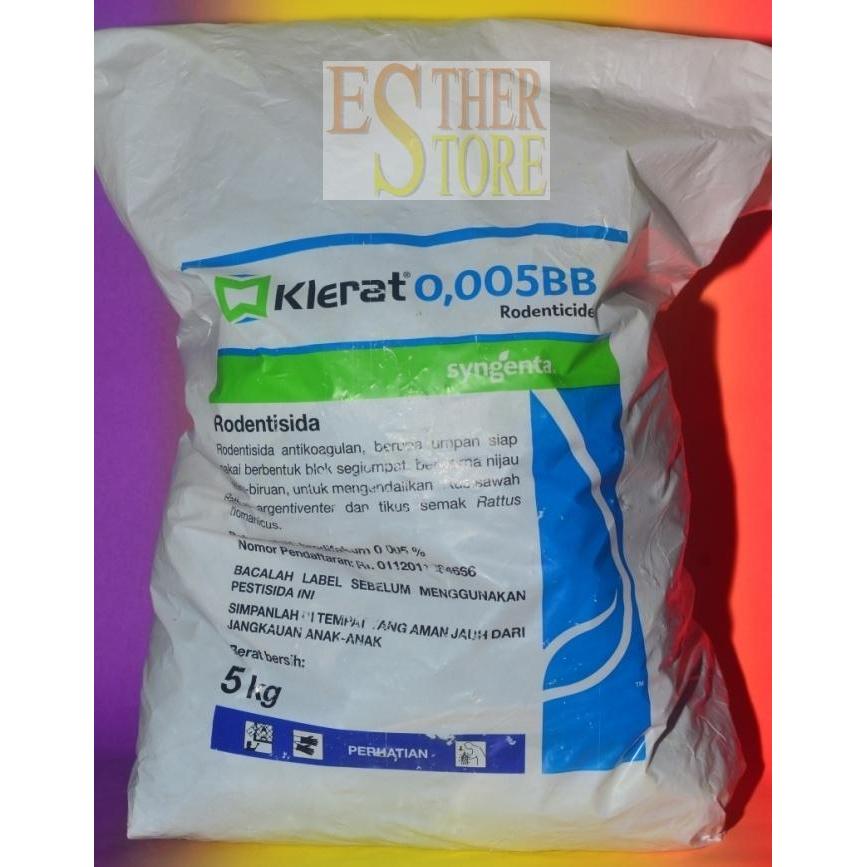 Umpan Racun Tikus Langsung Pakai Klerat 5 kg Produksi Syngenta Rodentisida Bahan Aktif Brodifakum