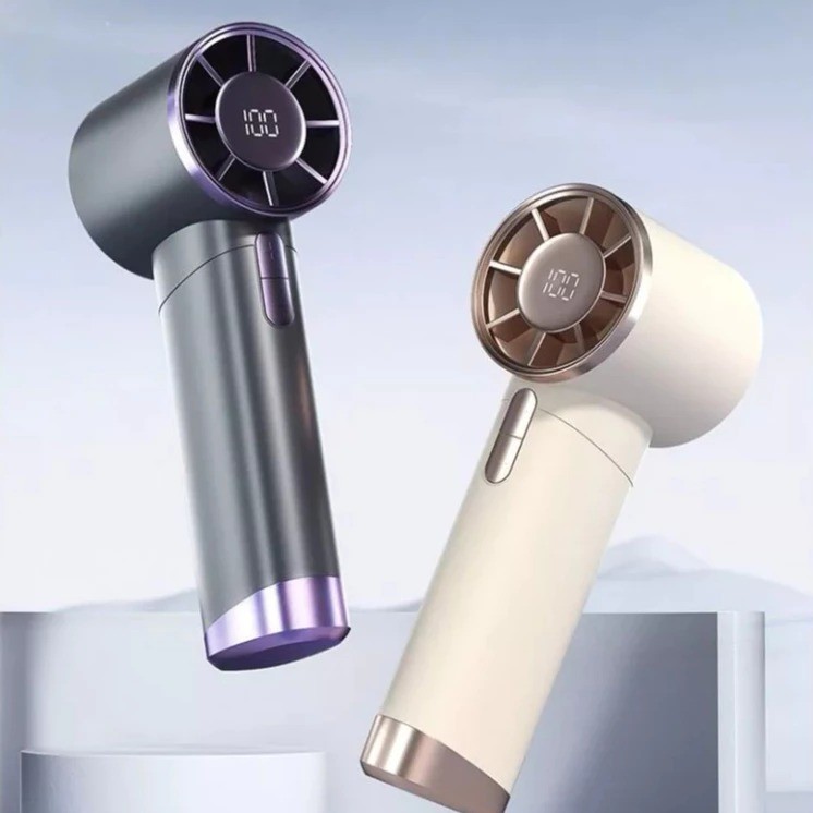 Kipas Angin Genggam LED Wuji Handheld Fan (DS1013) - Kipas Angin Portable Turbo Fan Rechargeable USB