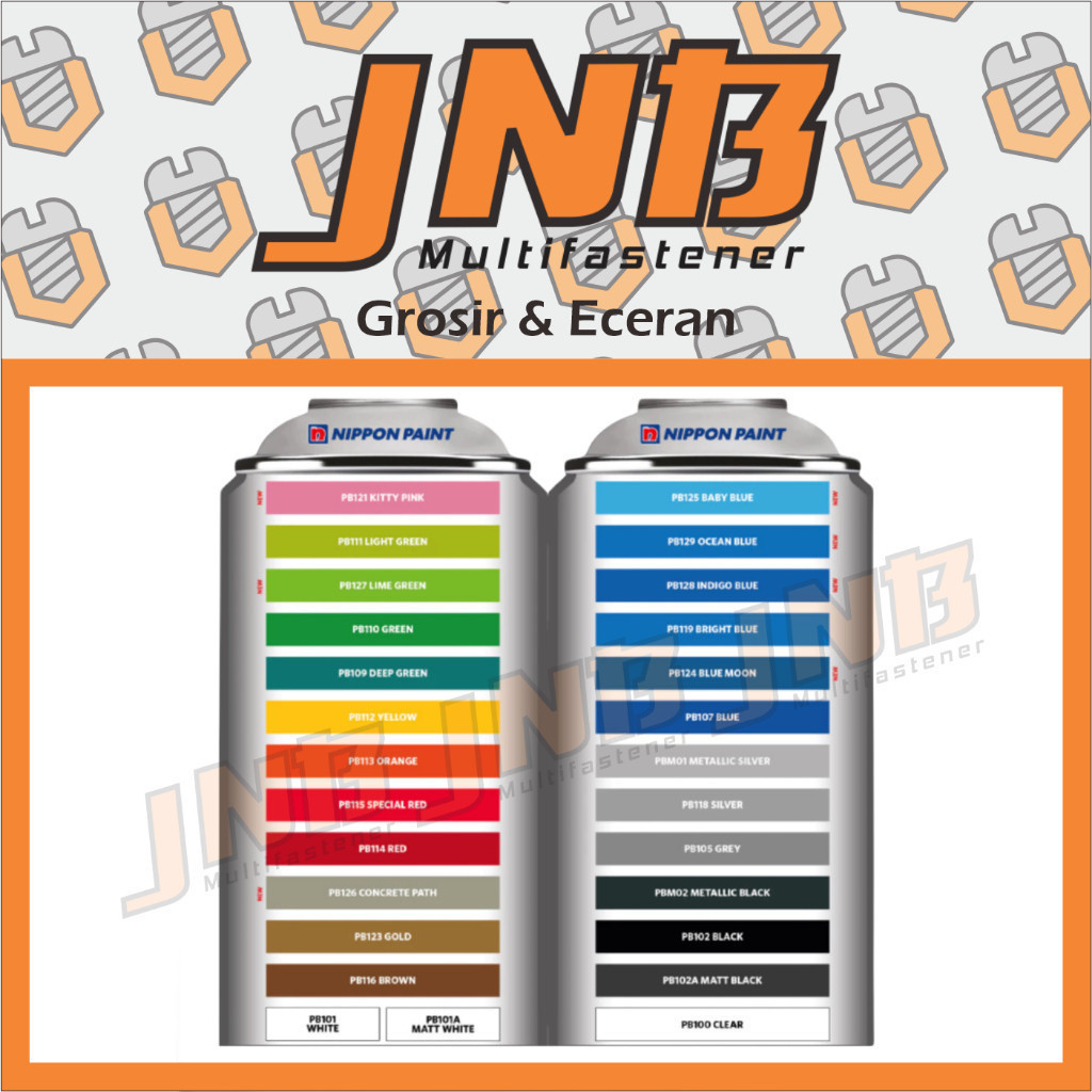 Pylox Basics Nippon Paint PB116 BROWN 300cc Cat Semprot Pilok Pilox Biru Putih Hitam Clear Silver Ep