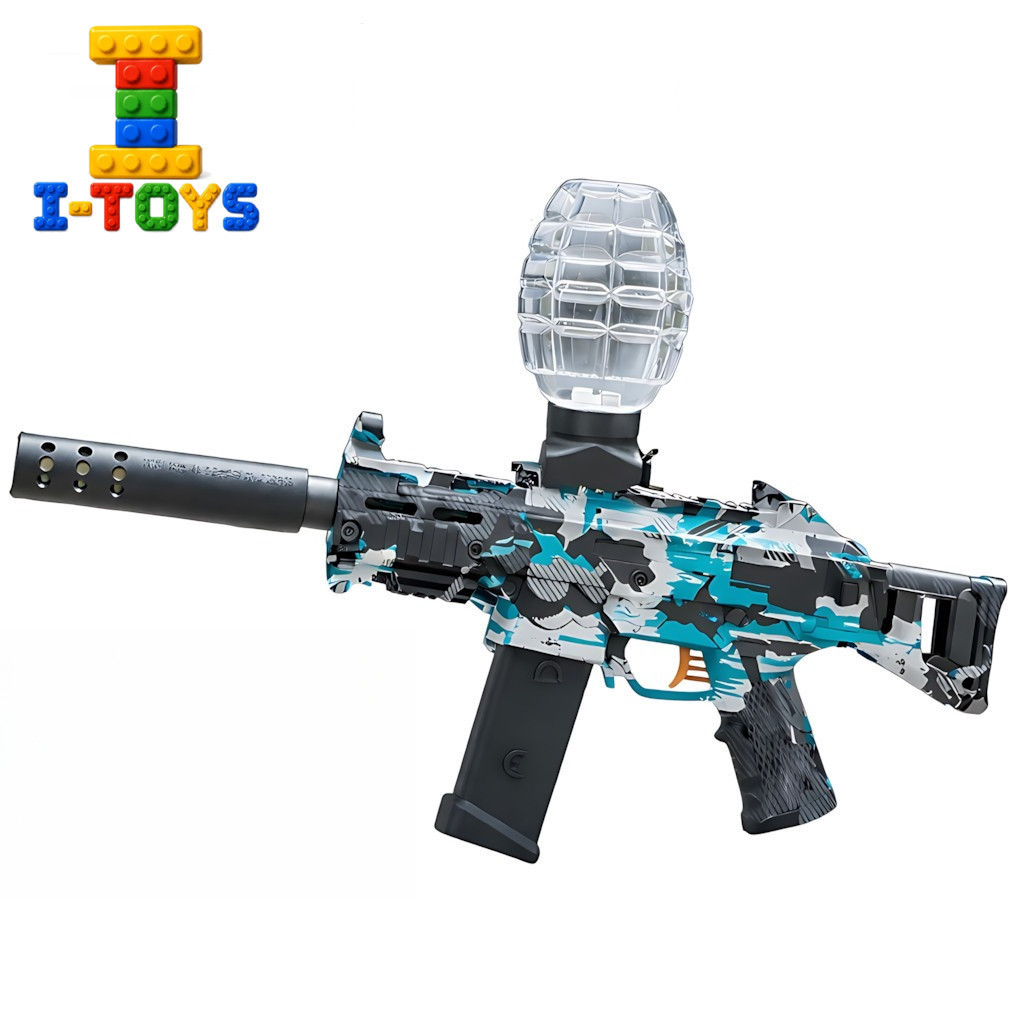 I-TOYS BTC-3040 UMP45 ELECTRIC TOY GN Mainan Pelontar Gel Baterai Cas Remaja Usia 14+ Bidik Target