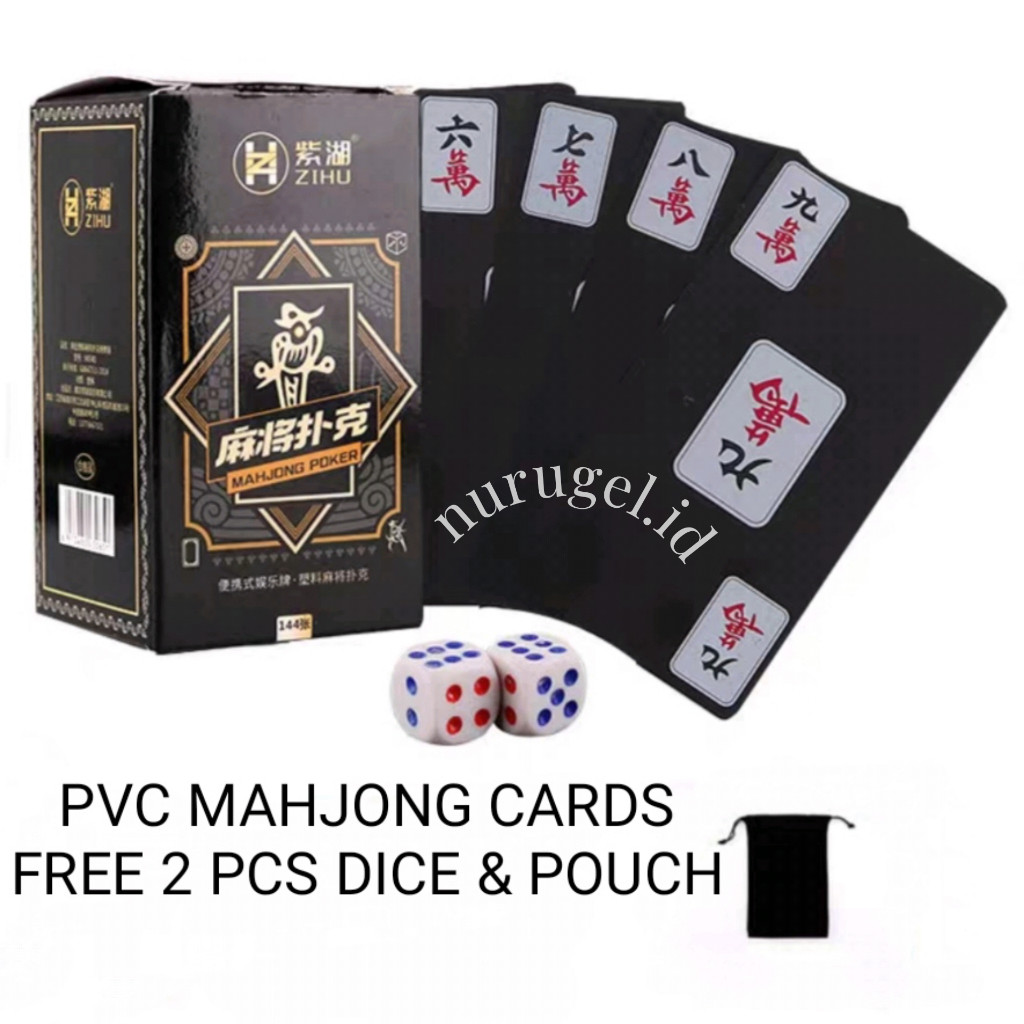 Mahjong Playing Cards PVC / Kartu Mahjong Plastik
