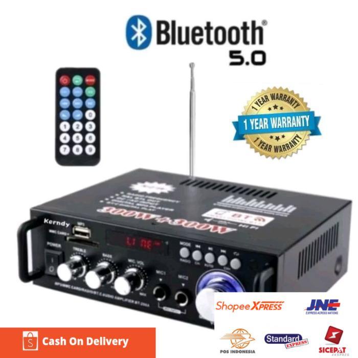 Amplifier BT-298A Bluetooth EQ Audio Amplifier Karaoke Home Theater FM Radio 600W KERNDY amplifier B