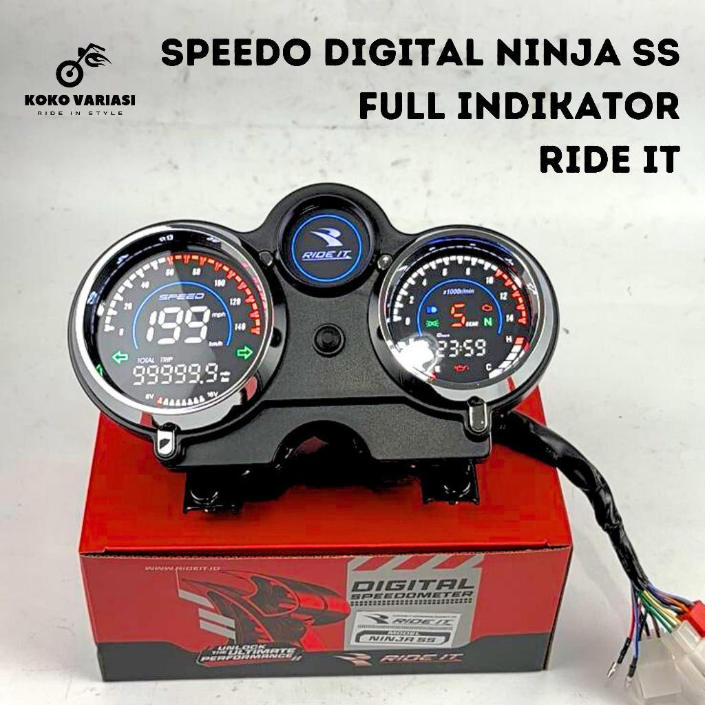 Speedometer Ninja SS RX King Digital Spido Spidometer RX Z Full Indikator Ninja Spedometer Digital
