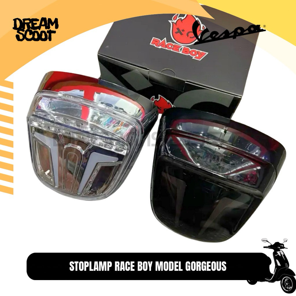 Stoplamp Race Boy Model GG Gorgeous Vespa Matic Vespa Sprint Vespa Primavera Stoplamp Vespa Lampu Ve