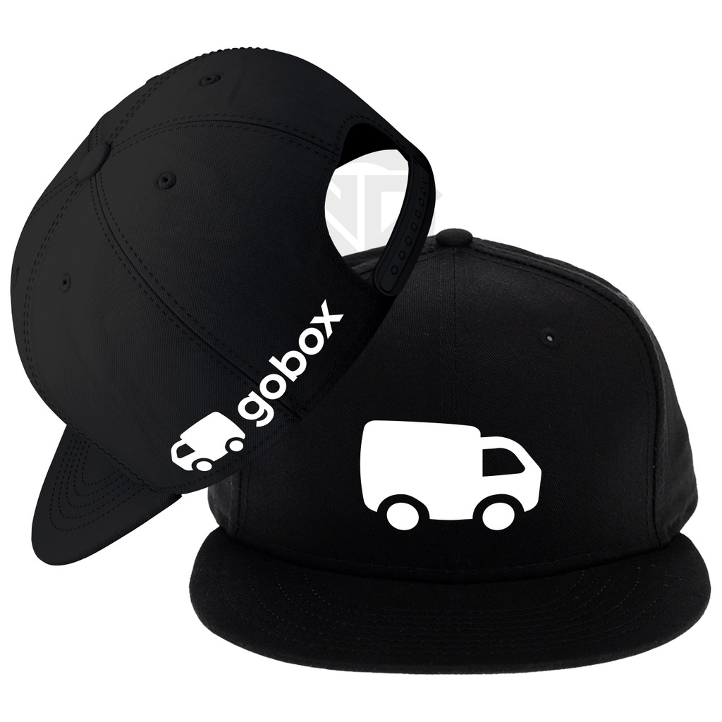 Topi Snapback Topi Trucker Jaring GOBOX GOJEK Unisex