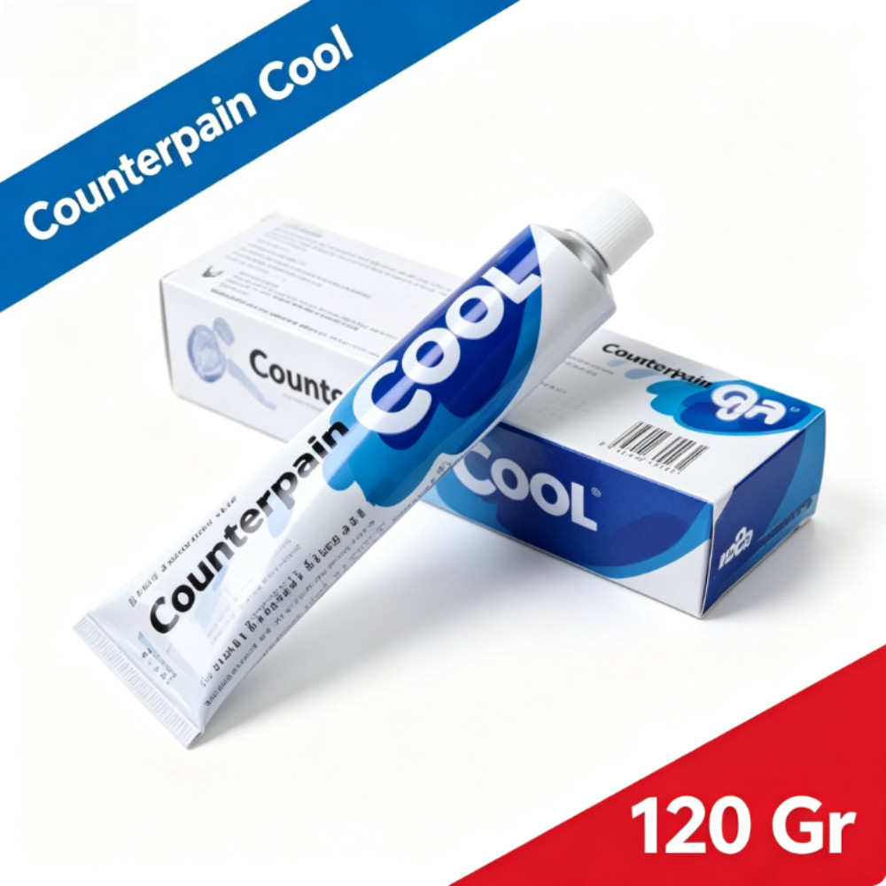 Counterpain Cool Cream 120g ORI Thailand Krim Dingin Pereda Pegal Linu Nyeri Otot Sendi Ready COD