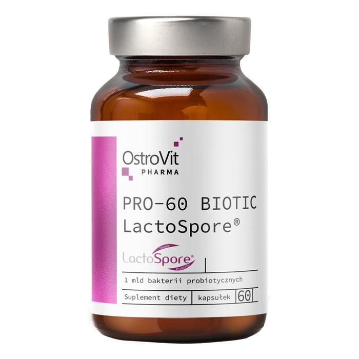 OstroVit Pharma PRO-60 BIOTIC LactoSpore 60 Kapsul Vitamin Obat Suplemen 1 x 109CFU Probiotic Bacter