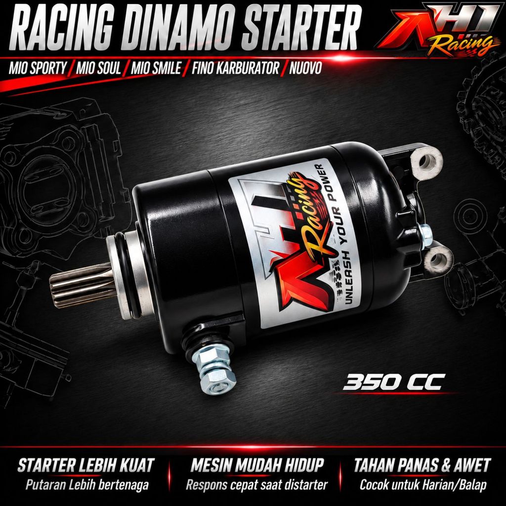 Dinamo Stater Starter Mio Fino Karbu Nuovo Soul Smile Bore Up 150 200 250 300 350 500 CC AH1 Racing
