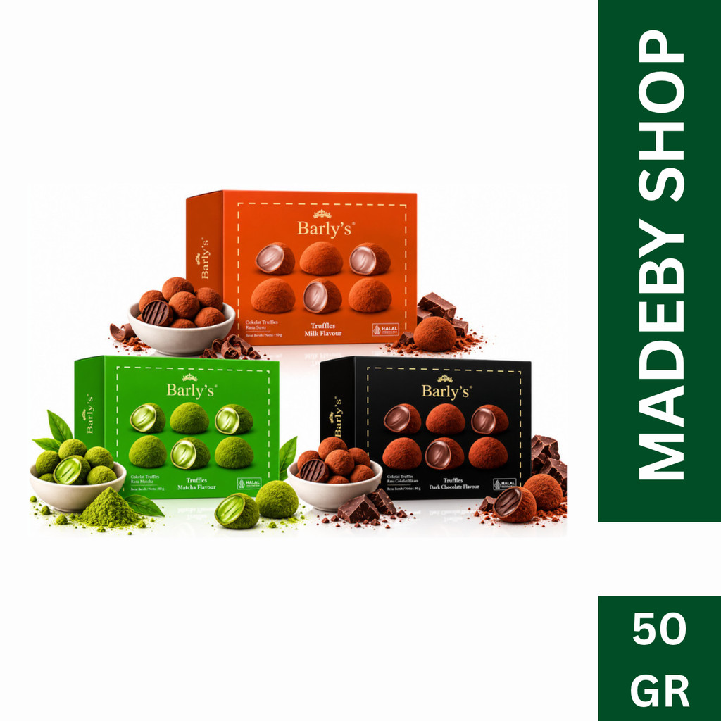 Barlys Coklat Truffle 50 Gr Box All Varian - Barly's Truffle