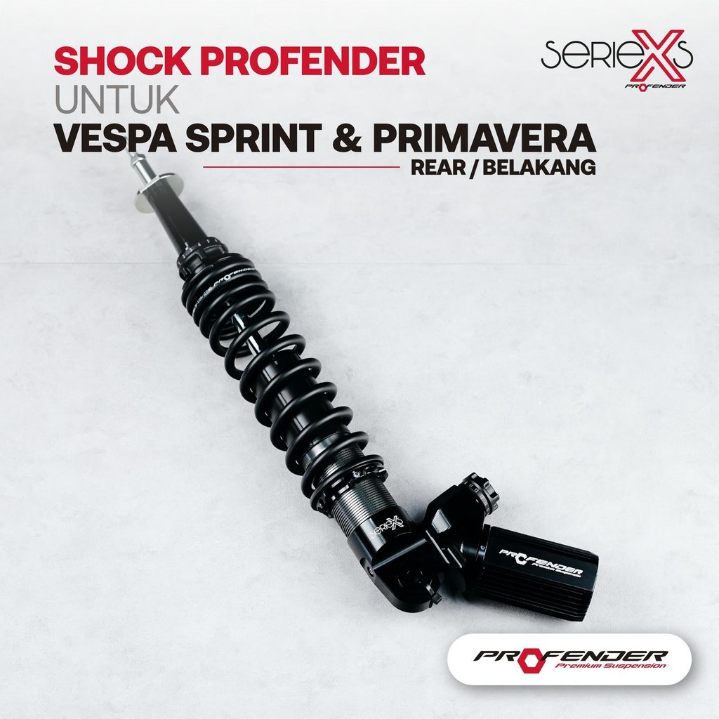 SHOCK BRAKER BELAKANG PROFENDER X-SERIES VESPA | SHOCK VESPA PROFENDER ORIGINAL
