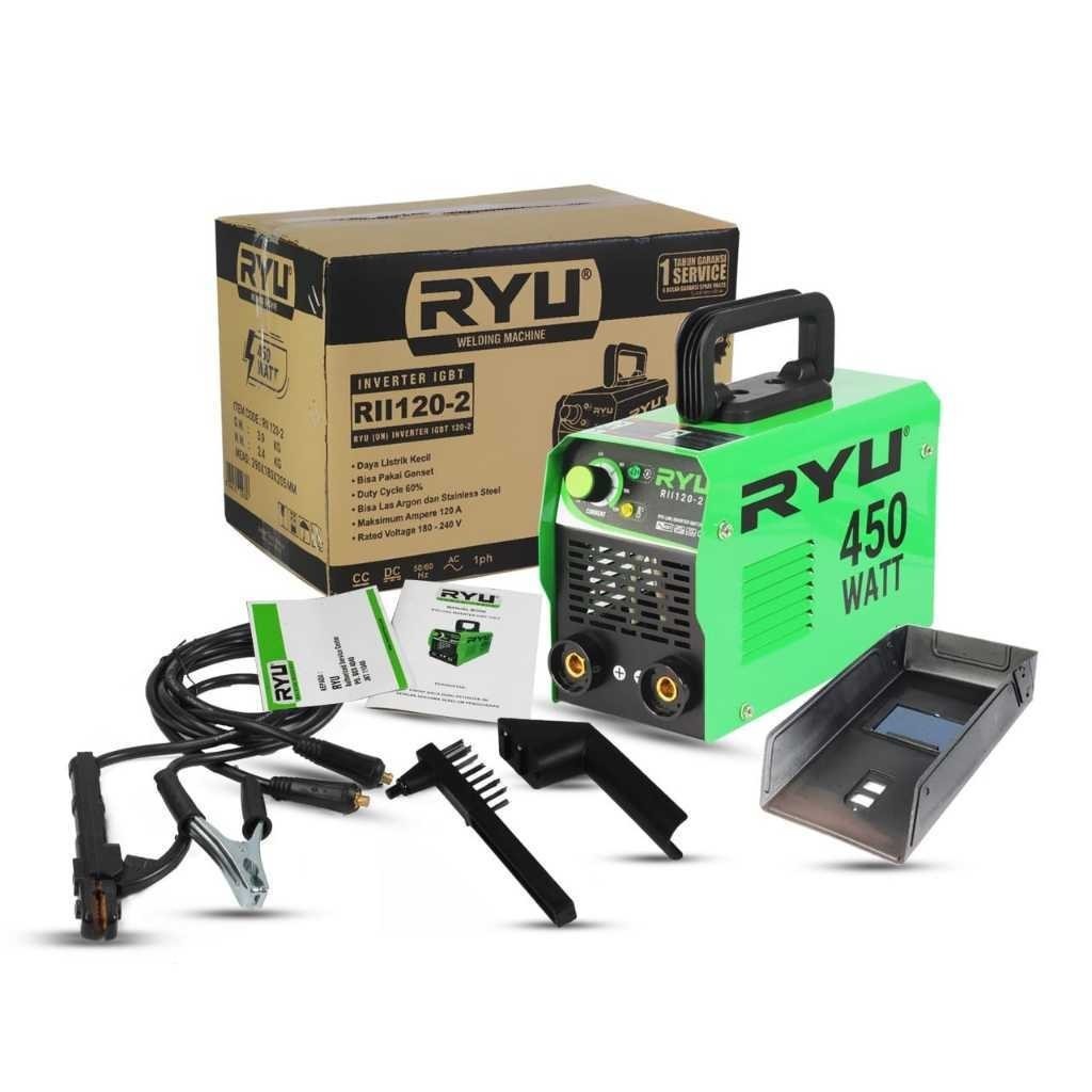 COD Mesin Las RYU Inverter MMA 120 IGBT 450 watt / Mesin las / Mesin trafo las / welding RYU/MDON/YU