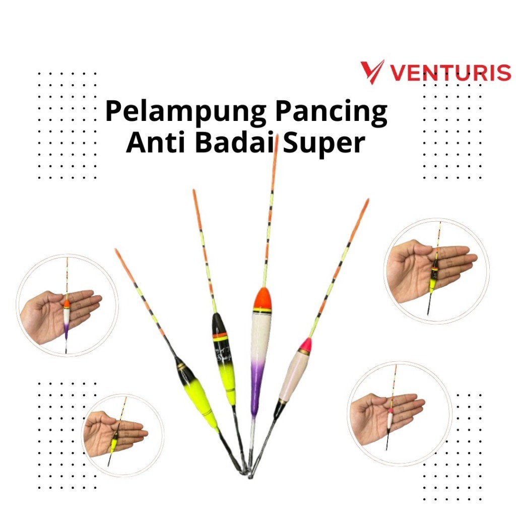 PELAMPUNG PANCING KIMPUL ANTI BADAI SUPER 15 CM PELAMPUNG PANCING KAMBANGAN ANTI BADAI SUPER 20 CM