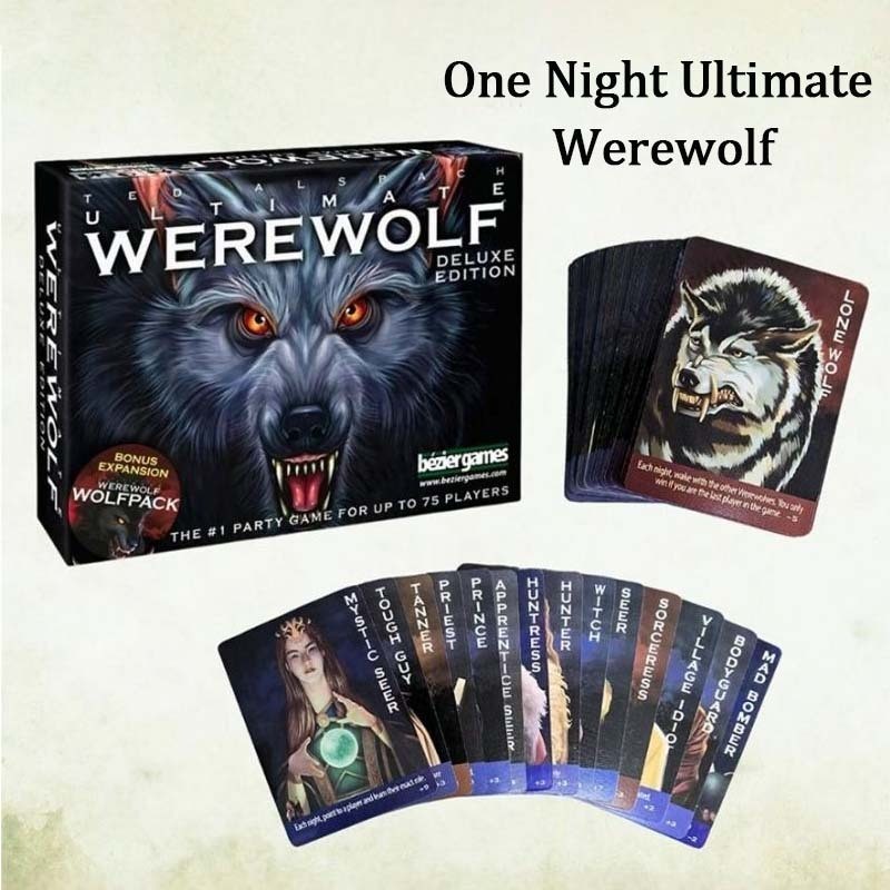 SAMULSHOP 1 Set Ultimate Werewolf Deluxe Edition Board Game Ultimate Edition Card Game One Night Ult