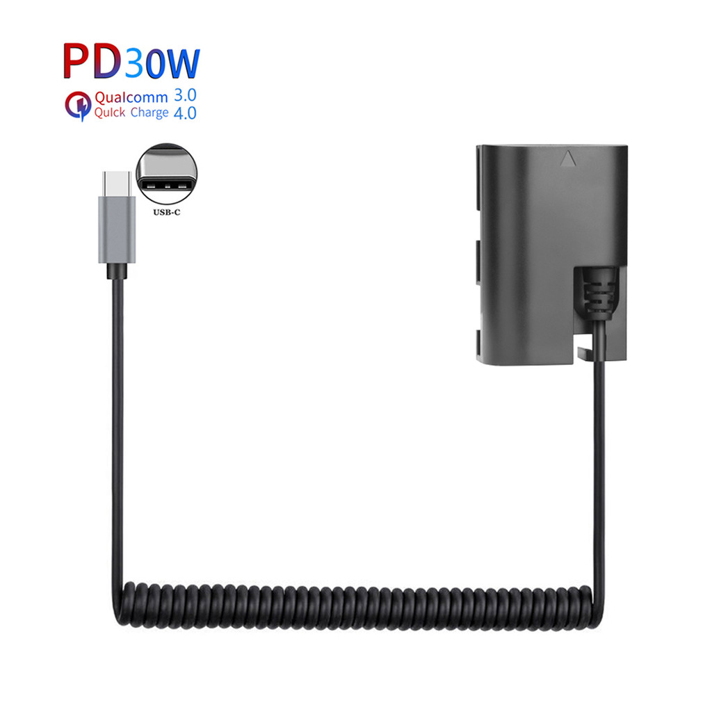 PD USB-C LP-E6 LP-E6N Dummy Battery DC Power AC Adapter For Canon EOS 5D 6D 7D 60D 70D 80D 90D Mark 