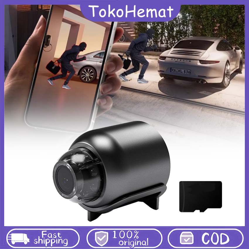 Kamera Pengintai Wireless Mini Hidden Camera Bluetooth Wide Angle untuk Rumah & Outdoor