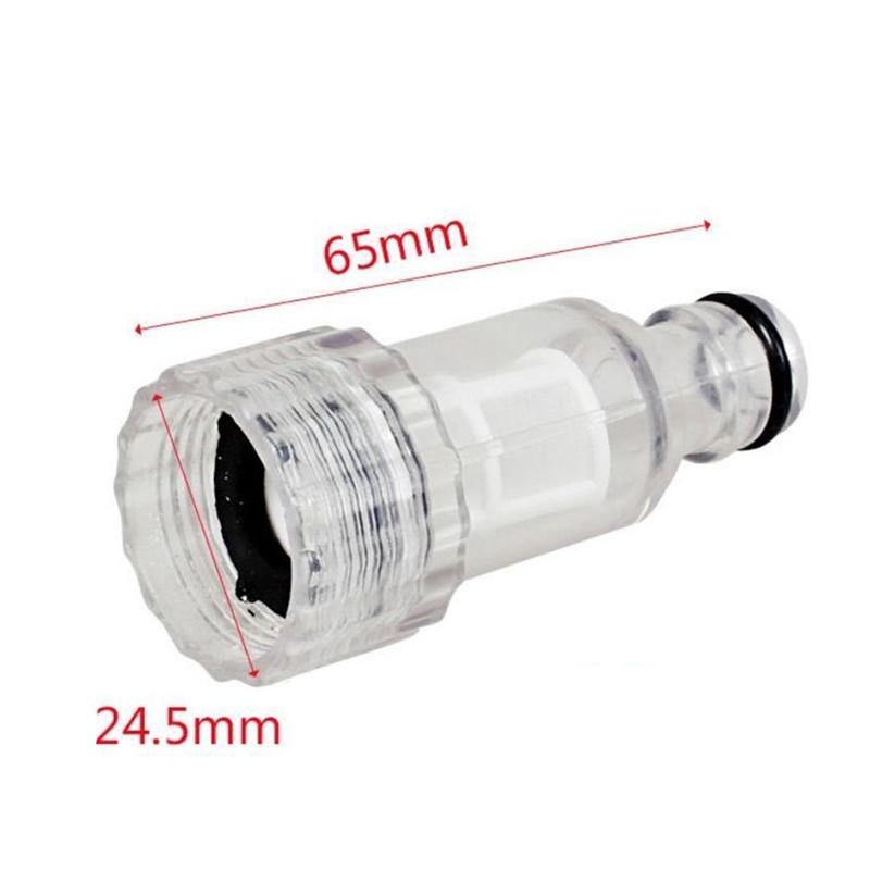 Car Washing Machine Water Filter High-Pressure Washer Transparent Water Inlet Connector Car Washer H