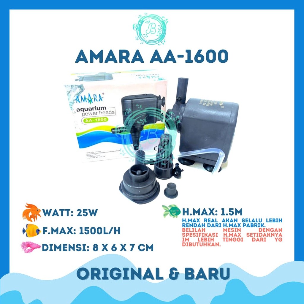 Amara_AA-1600_Pompa_Aquarium_Pompa_Celup_Aquarium_Pompa_Hidroponik_Amara_AA_1600