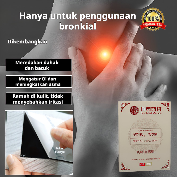 [COD+Beraksi Cepat] HerbalSoothing Cough Relieving Patch / Herbal Breathing Cough Patch Soothing Cou