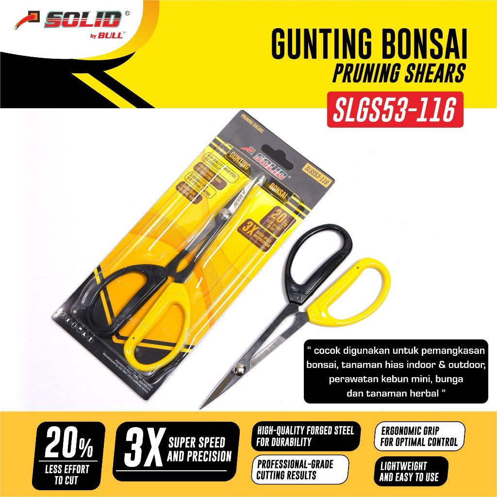 Solid Gunting Bonsai Pruning Scissor Bonsai / Stainless Steel Bonsai Trimmer