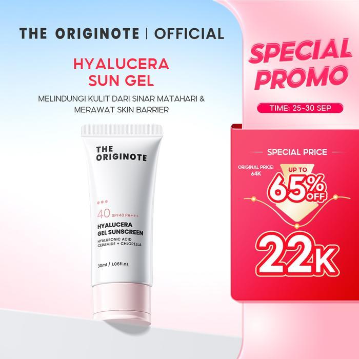 [Special Promo] The Originote Hyalucera Gel Sunscreen SPF 40 PA+++ Facial Wajah Perawatan Sunblock w