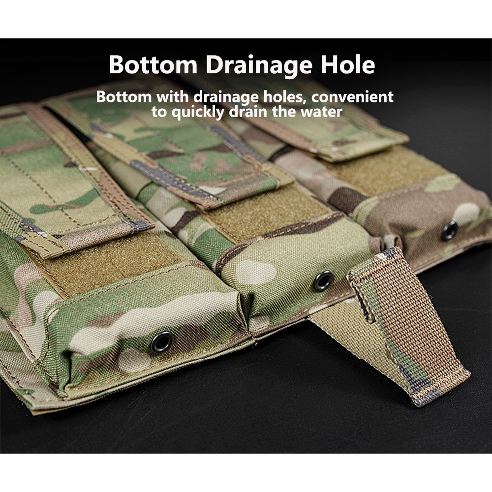 New AVS Detaable Flap Front Bag M4 556 Mag Pou MBAV Tactical Vest Triple Magazine Pocket Plate Carri